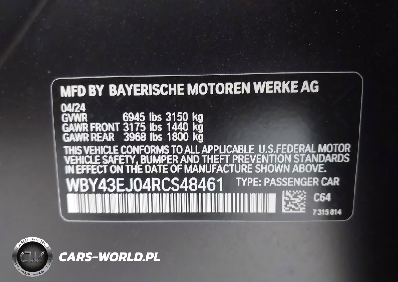 2024 BMW I7 Edrive50 VIN:WBY43EJ04RCS48461 - 9