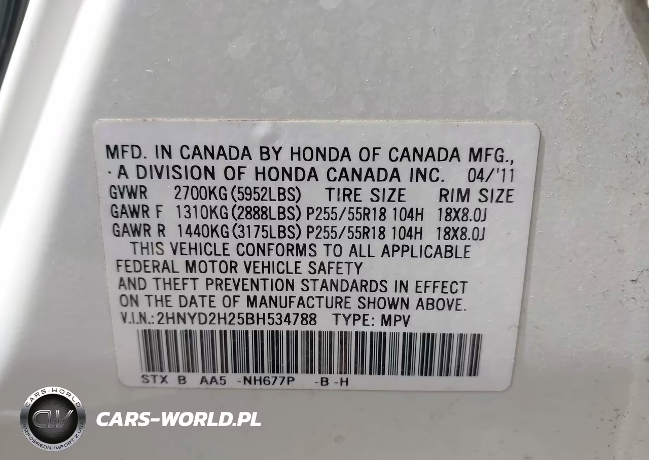 2011 Acura Mdx VIN:2HNYD2H25BH534788 - 9