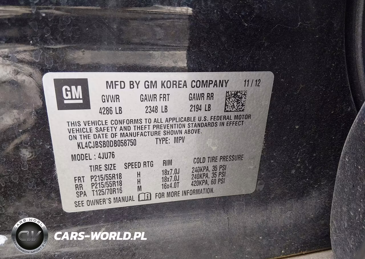 2013 Buick Encore Convenience VIN:KL4CJBSB0DB058750 - 9