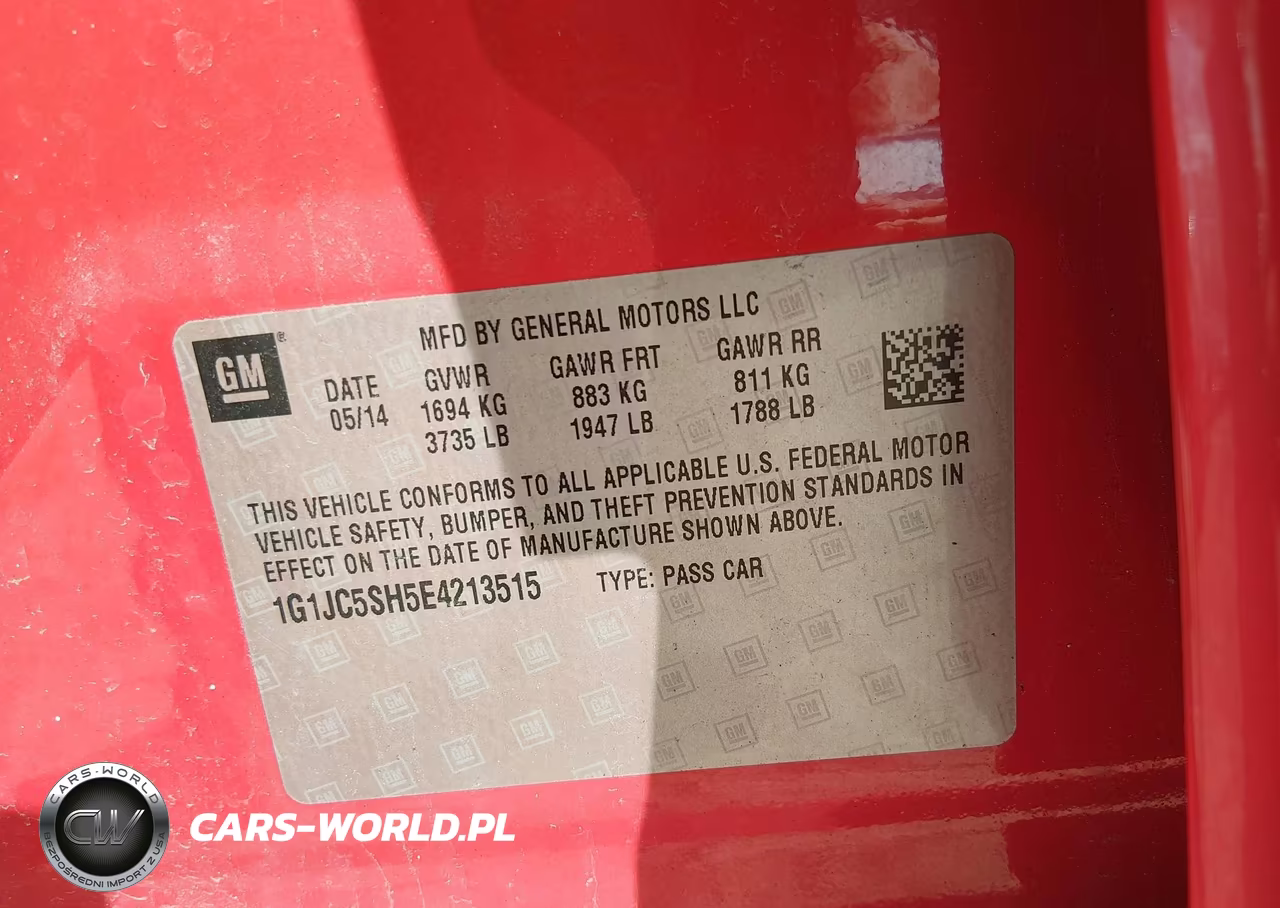 2014 Chevrolet Sonic Lt Auto VIN:1G1JC5SH5E4213515 - 9