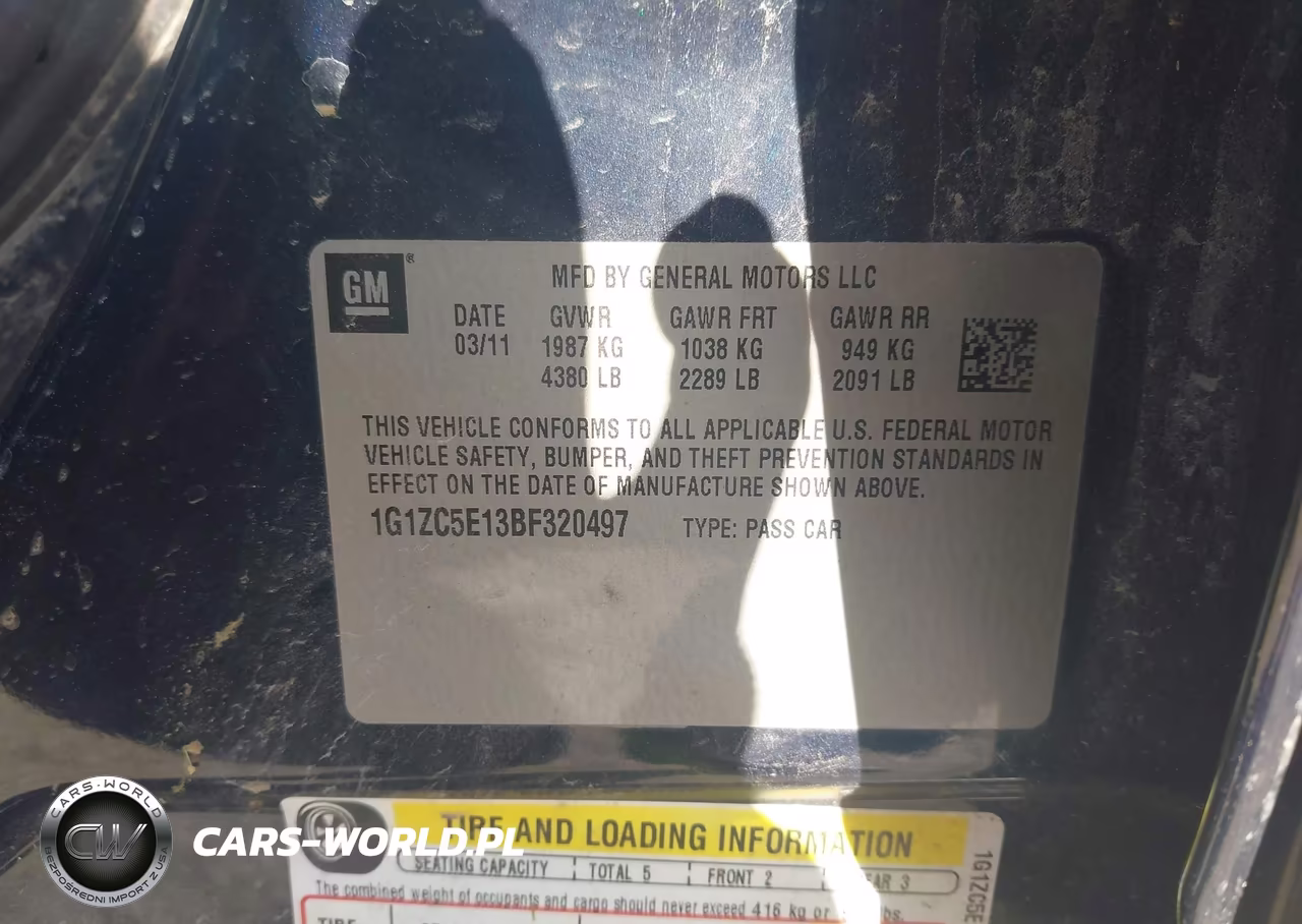 2011 Chevrolet Malibu 1Lt VIN:1G1ZC5E13BF320497 - 9