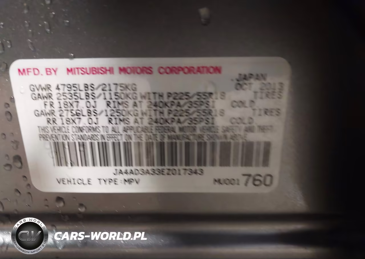 2014 Mitsubishi Outlander Se VIN:JA4AD3A33EZ017343 - 9