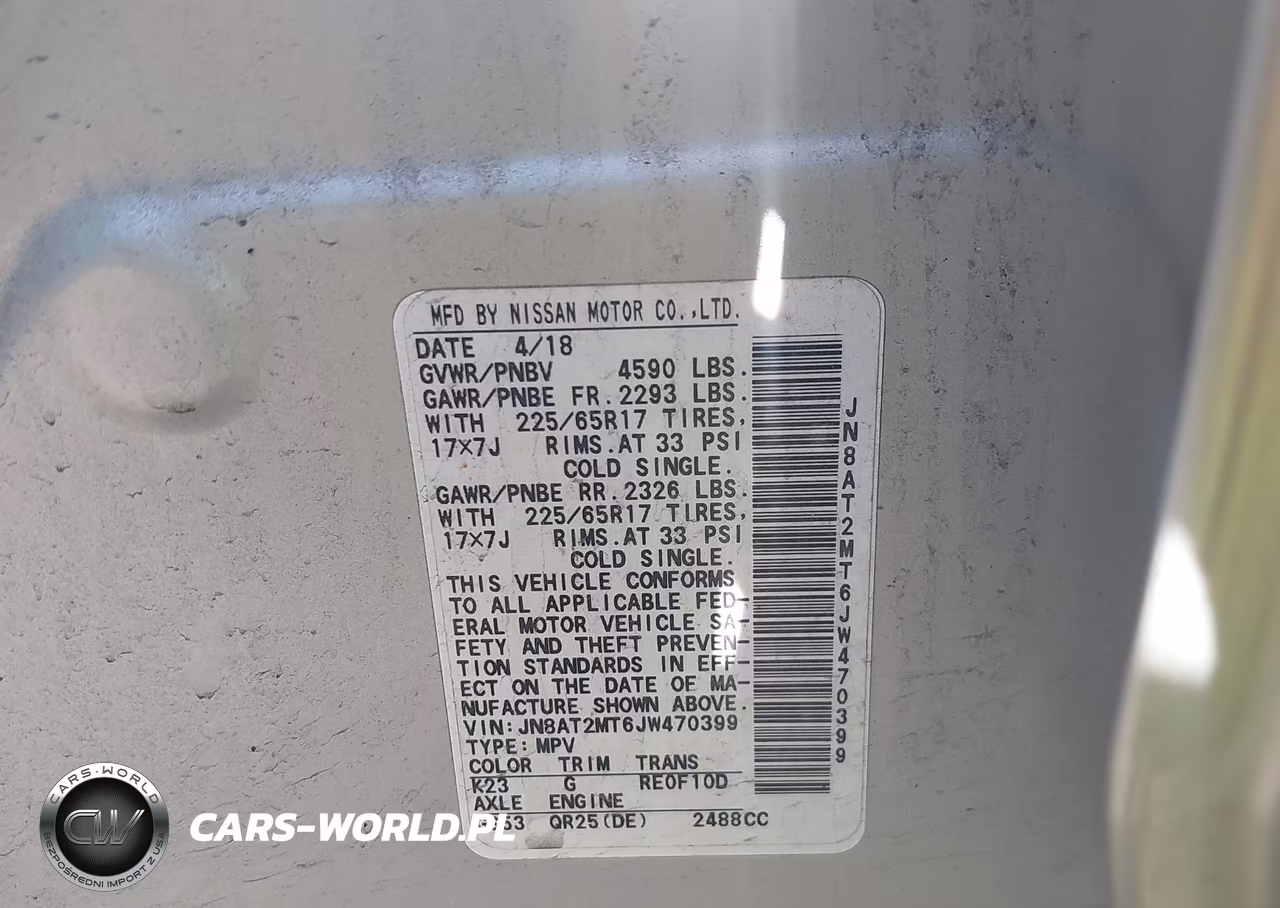 2018 Nissan Rogue S VIN:JN8AT2MT6JW470399 - 9