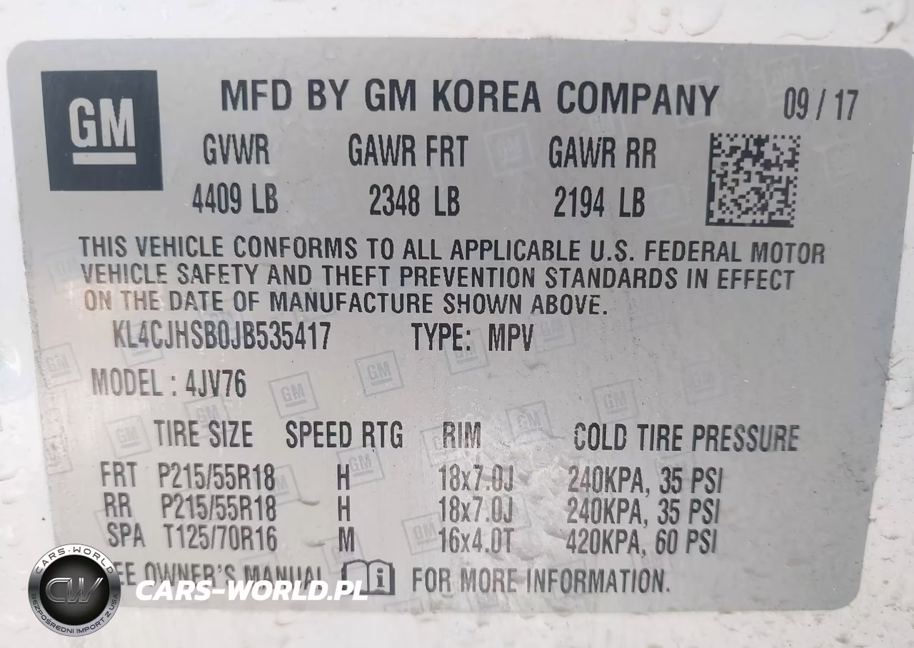 2018 Buick Encore Premium VIN:KL4CJHSB0JB535417 - 9