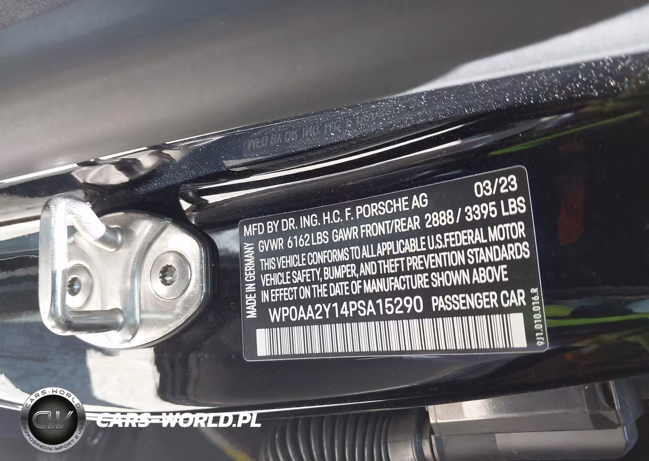 2023 Porsche Taycan VIN:WP0AA2Y14PSA15290 - 9