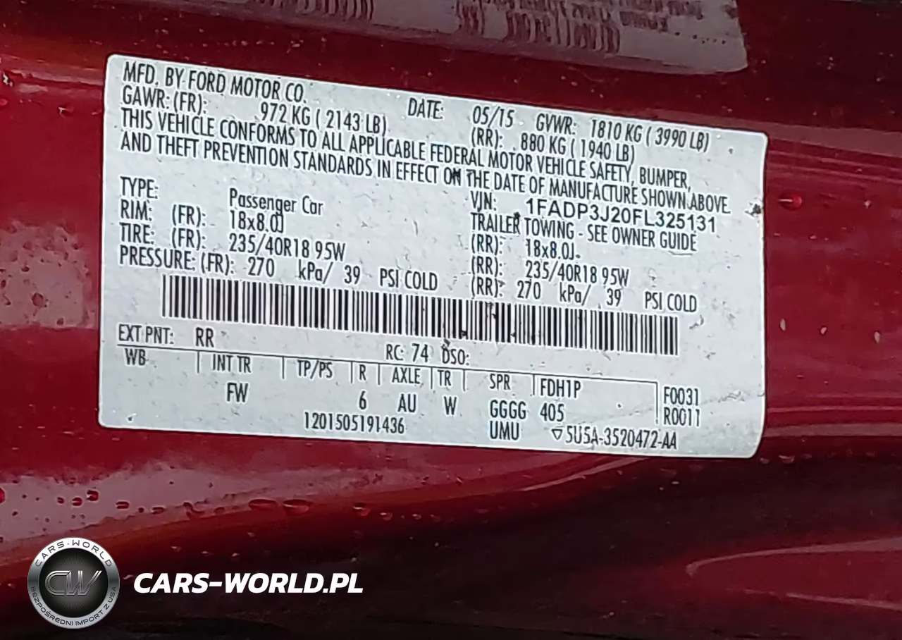 2015 Ford Focus Titanium VIN:1FADP3J20FL325131 - 9