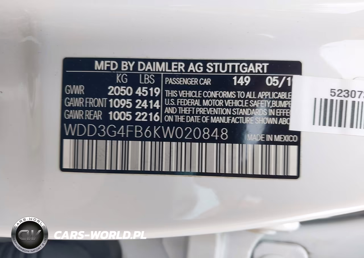 2019 Mercedes-Benz A 220 4Matic VIN:WDD3G4FB6KW020848 - 9