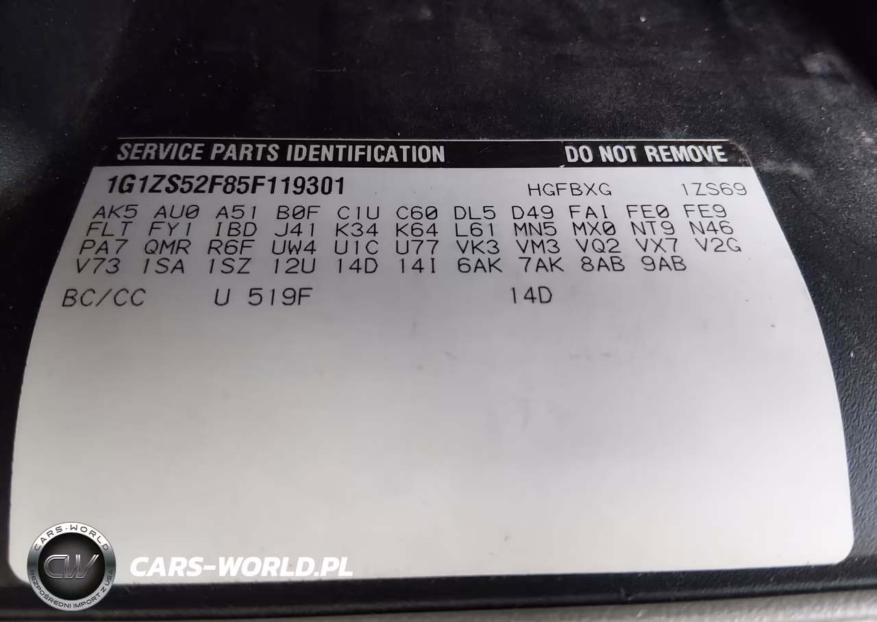 2005 Chevrolet Malibu VIN:1G1ZS52F85F119301 - 9