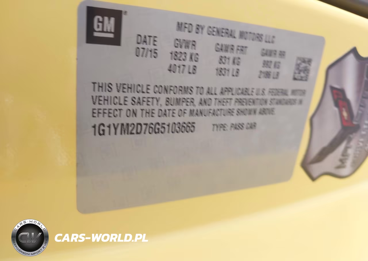 2016 Chevrolet Corvette Stingray Z51 VIN:1G1YM2D76G5103665 - 9