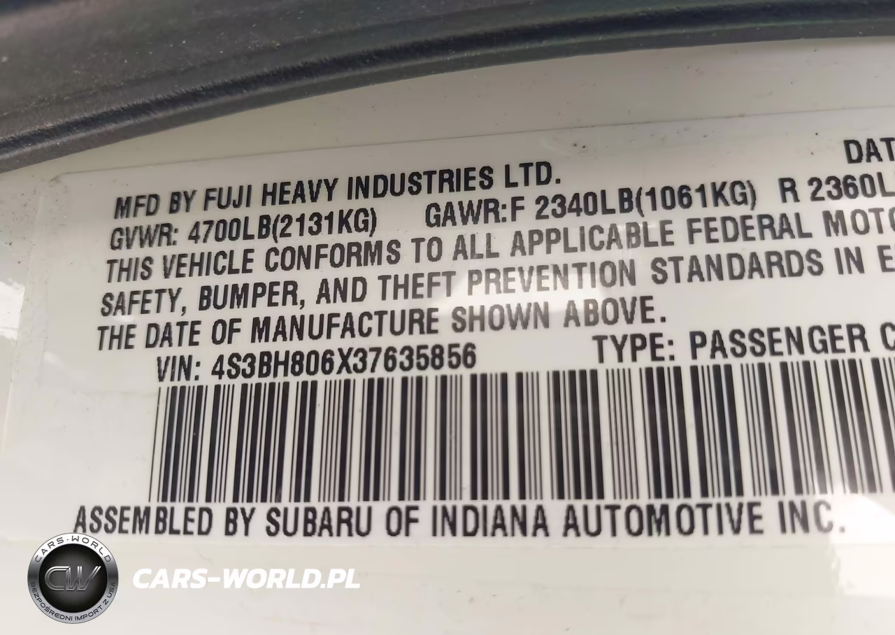 2003 Subaru Outback H6-3.0 L.l. Bean Edition VIN:4S3BH806X37635856 - 9