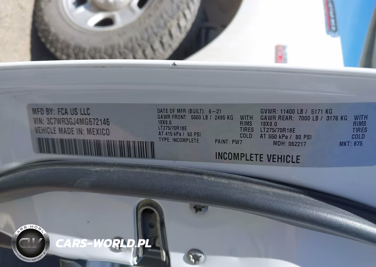 2021 Ram 3500 Tradesman 4X4 8' Box VIN:3C7WR3GJ4MG672146 - 9
