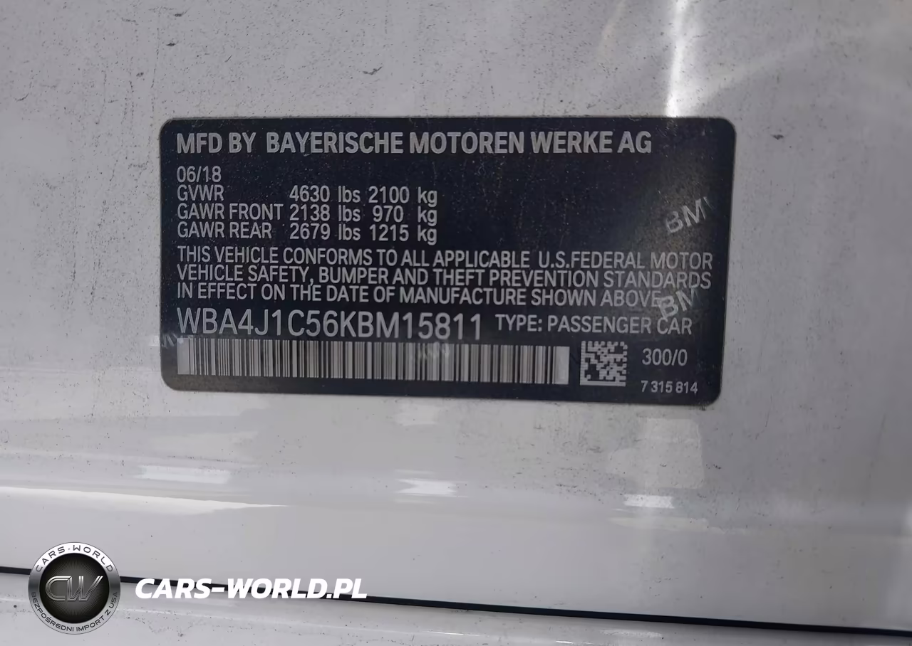 2019 BMW 430I Gran Coupe VIN:WBA4J1C56KBM15811 - 9