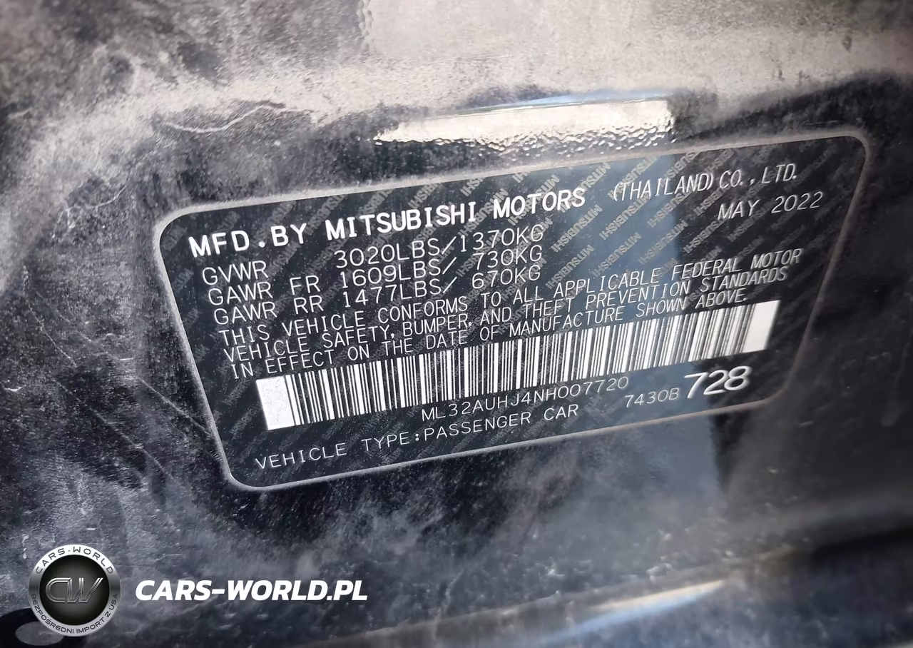 2022 Mitsubishi Mirage Es VIN:ML32AUHJ4NH007720 - 9