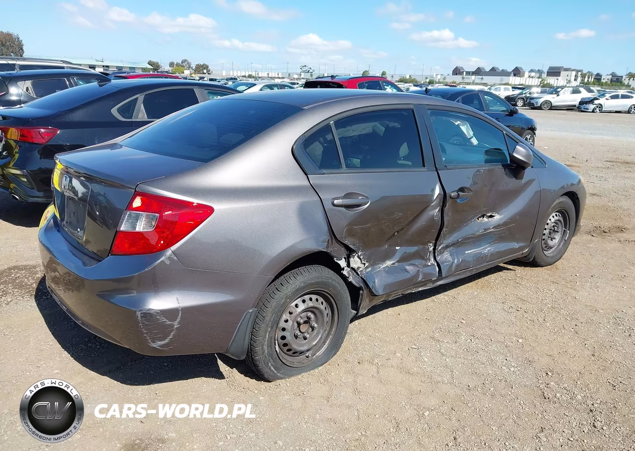2012 Honda Civic Lx VIN:19XFB2F51CE365981 - 4