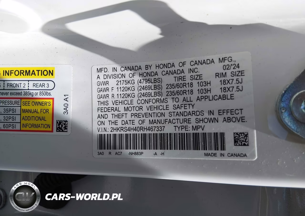 2024 Honda Cr-V Ex Awd VIN:2HKRS4H40RH467337 - 9