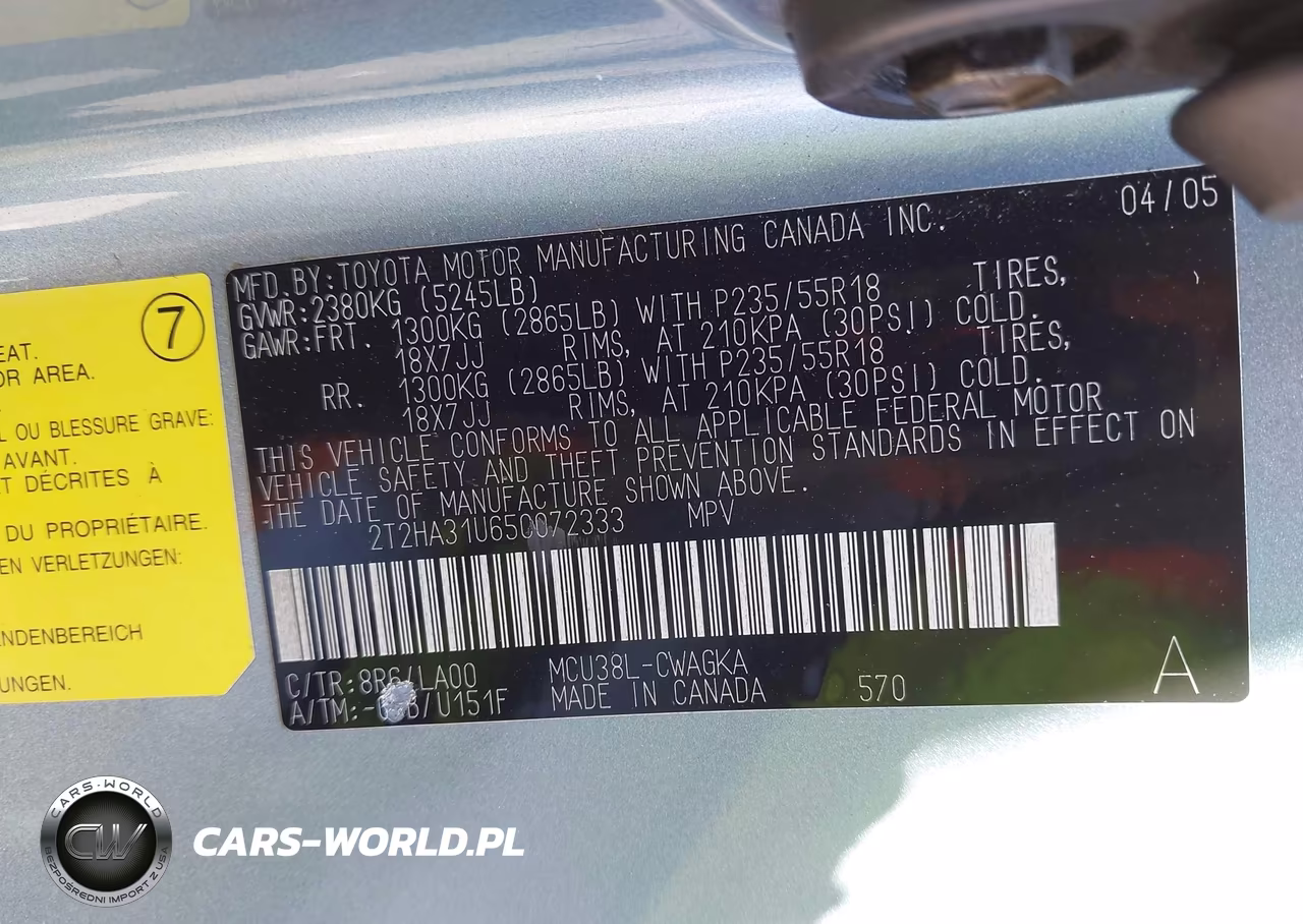 2005 Lexus Rx 330 VIN:2T2HA31U65C072333 - 9
