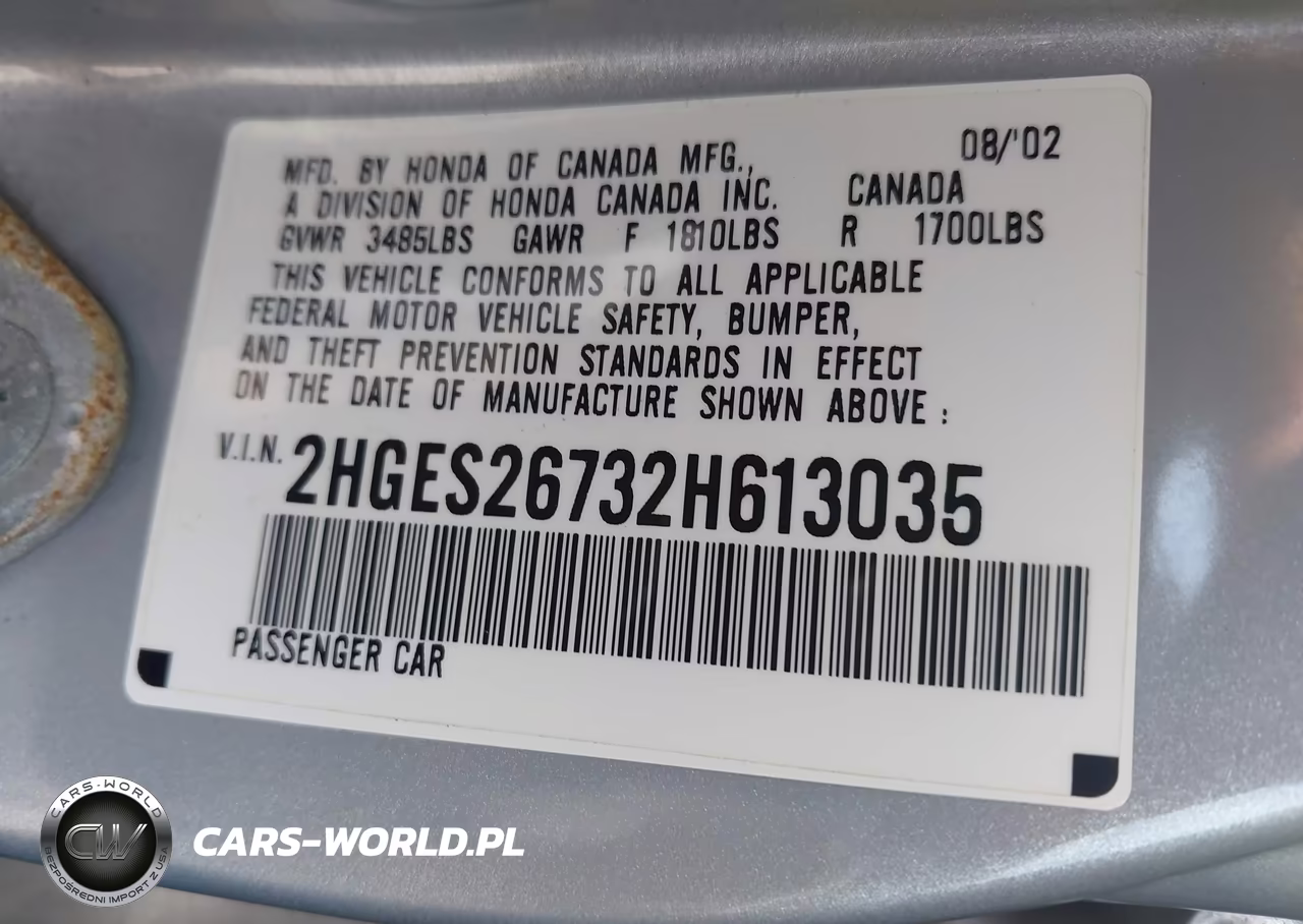 2002 Honda Civic Ex VIN:2HGES26732H613035 - 9