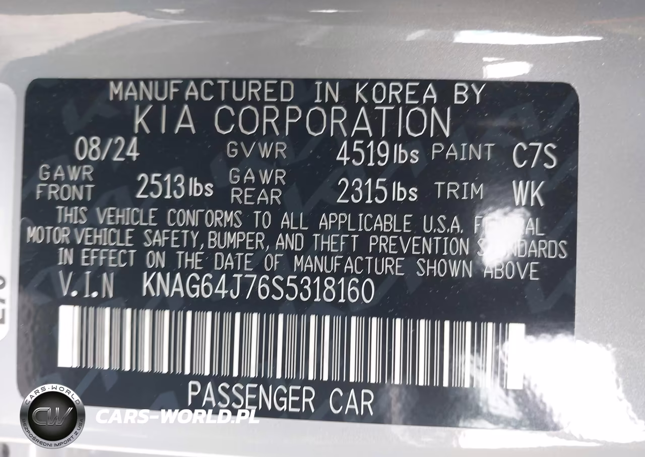 2025 Kia K5 Gt-Line VIN:KNAG64J76S5318160 - 9