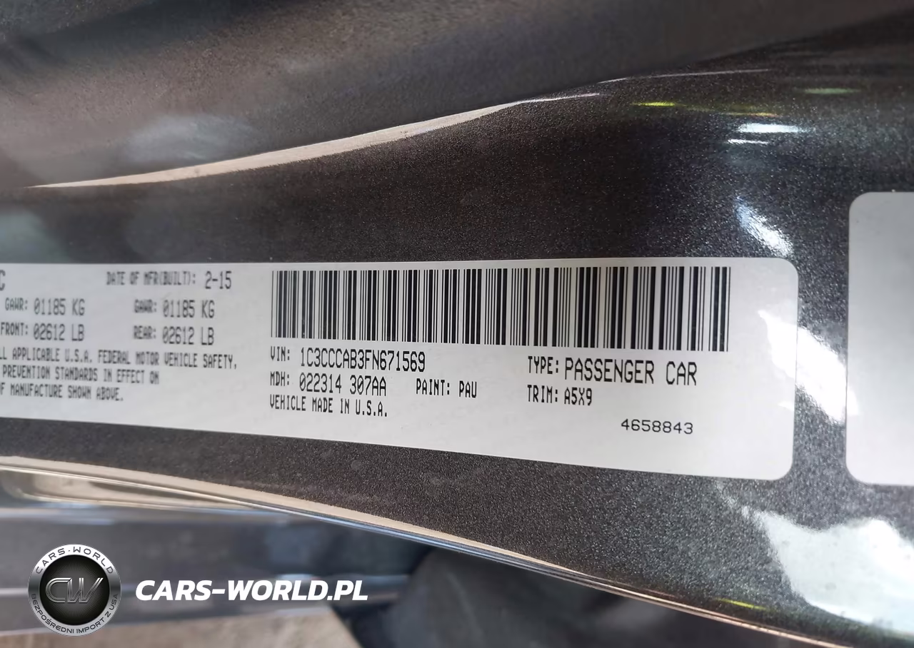 2015 Chrysler 200 Limited VIN:1C3CCCAB3FN671569 - 9