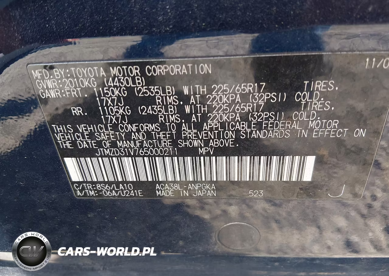 2006 Toyota Rav4 Limited VIN:JTMZD31V765000211 - 9