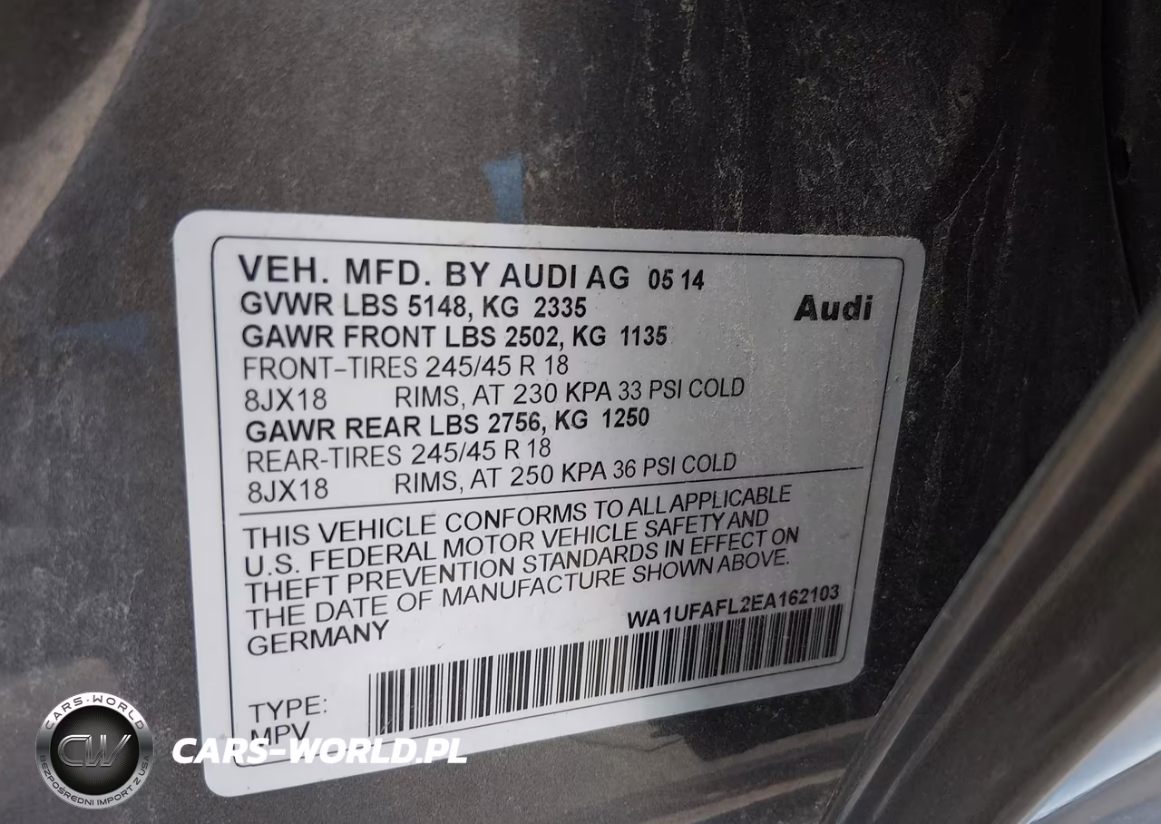 2014 Audi Allroad 2.0T Premium VIN:WA1UFAFL2EA162103 - 9
