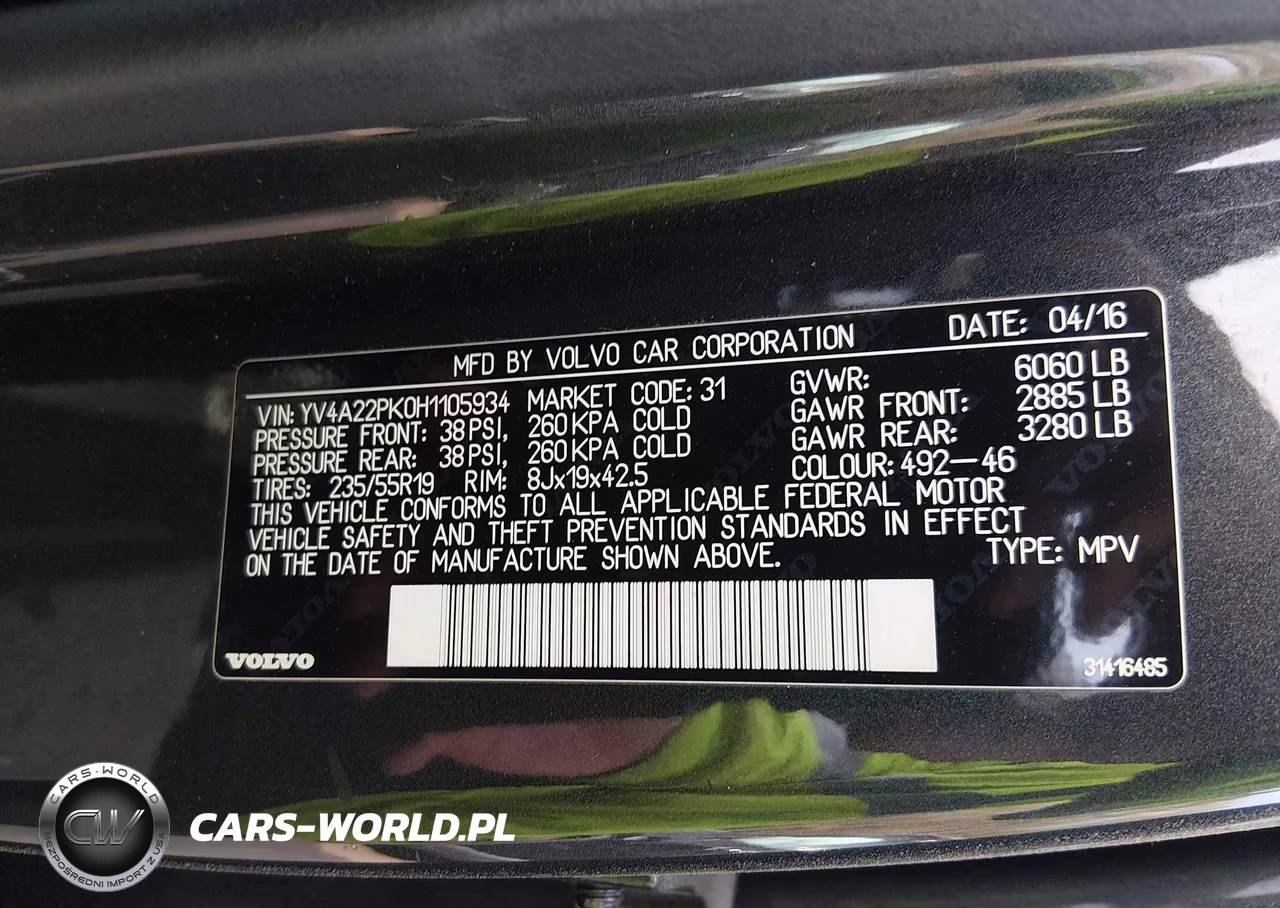 2017 Volvo Xc90 T6 Momentum VIN:YV4A22PK0H1105934 - 9