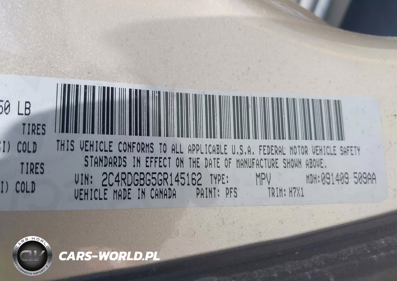 2016 Dodge Grand Caravan American Value Pkg VIN:2C4RDGBG5GR145162 - 9