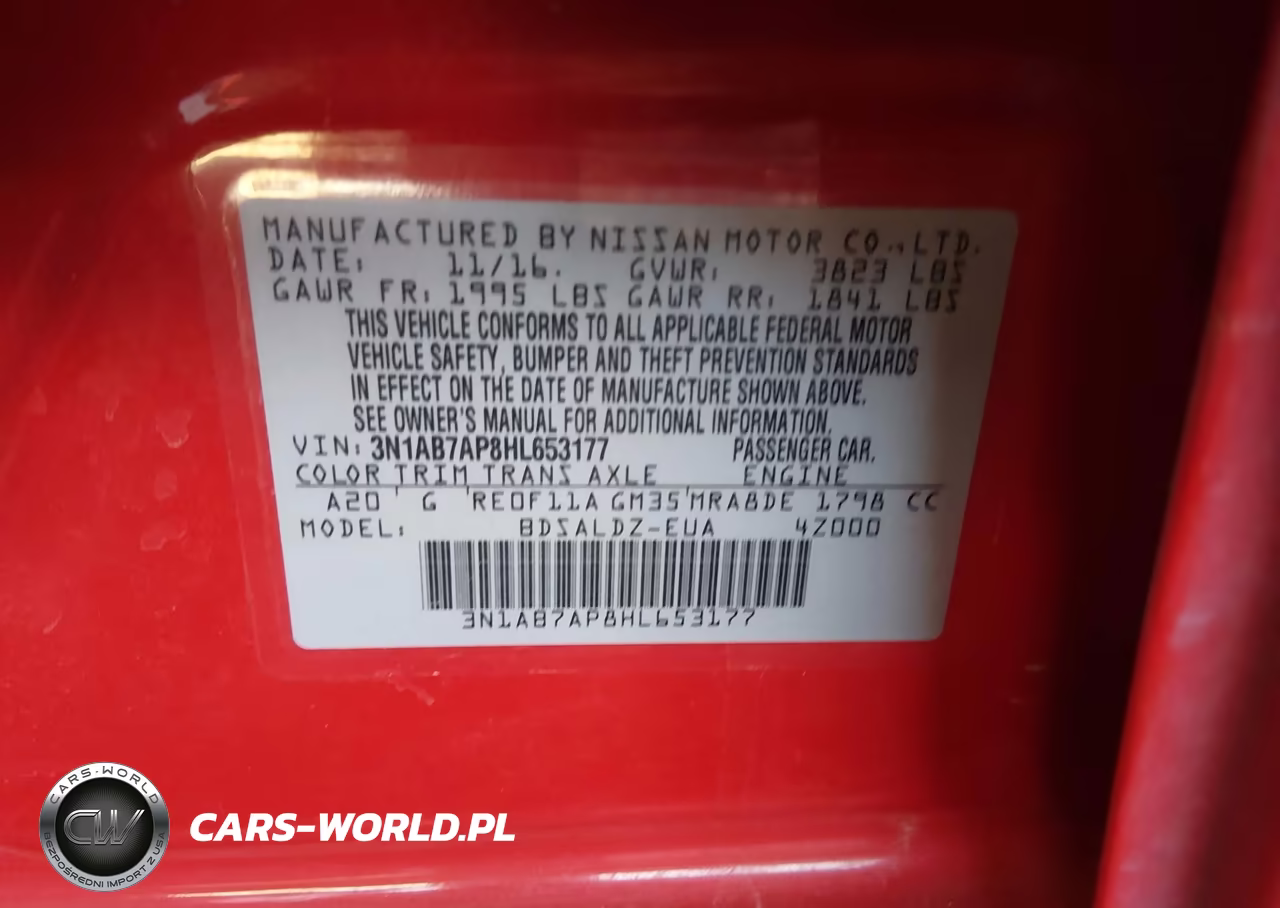 2017 Nissan Sentra Sv VIN:3N1AB7AP8HL653177 - 9