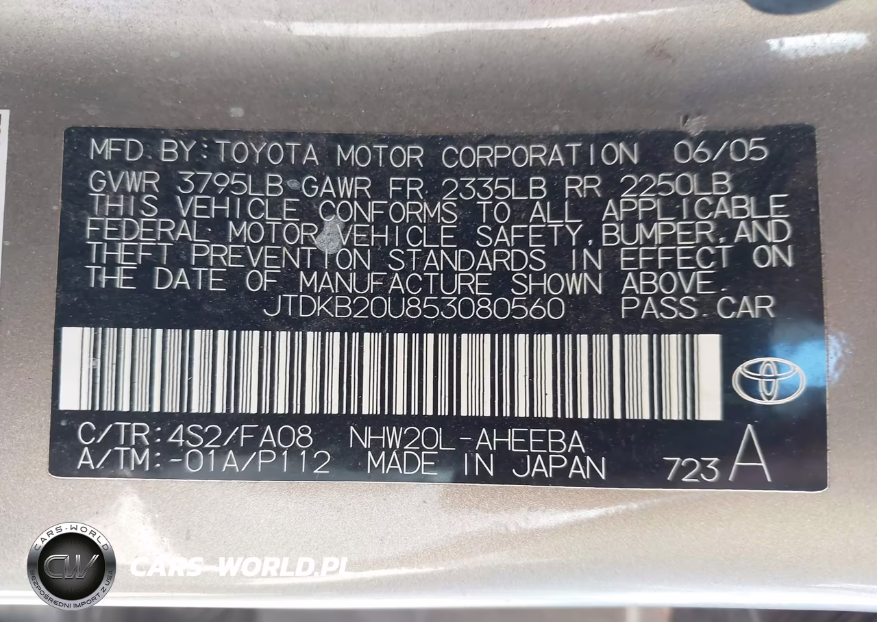 2005 Toyota Prius VIN:JTDKB20U853080560 - 9