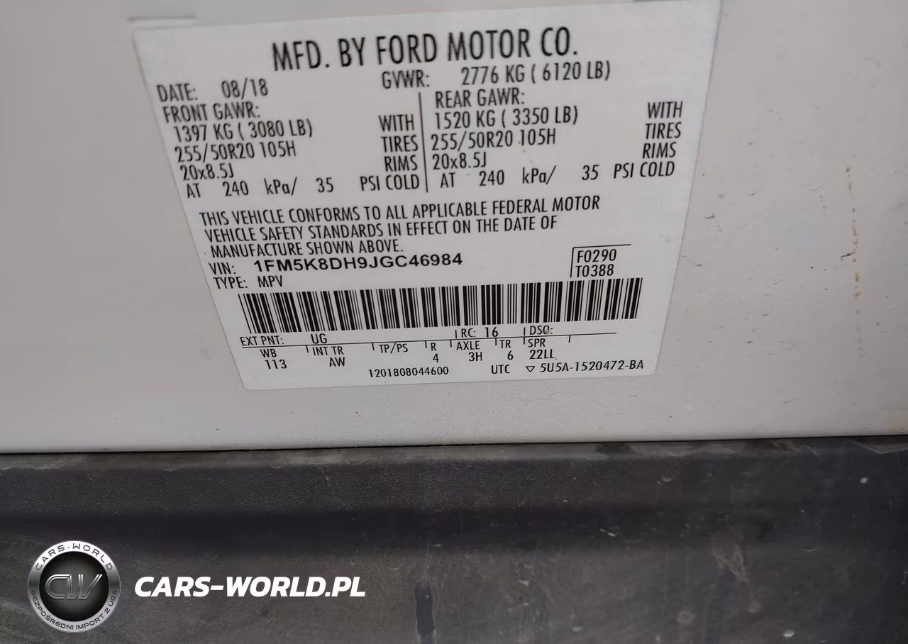 2018 Ford Explorer Xlt VIN:1FM5K8DH9JGC46984 - 9