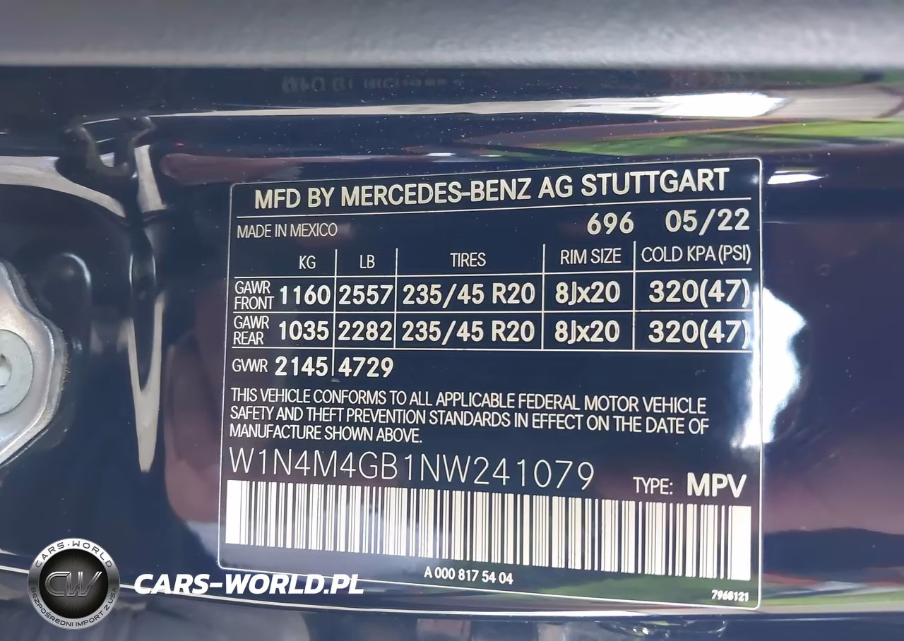 2022 Mercedes-Benz Glb 250 VIN:W1N4M4GB1NW241079 - 9