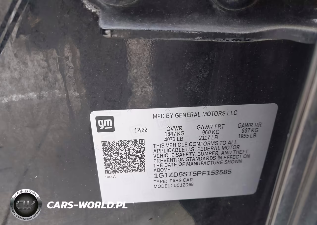 2023 Chevrolet Malibu Fwd 1Lt VIN:1G1ZD5ST5PF153585 - 9