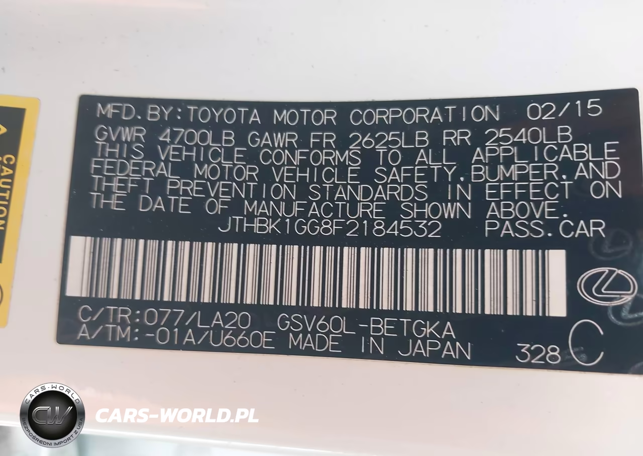 2015 Lexus Es 350 VIN:JTHBK1GG8F2184532 - 9