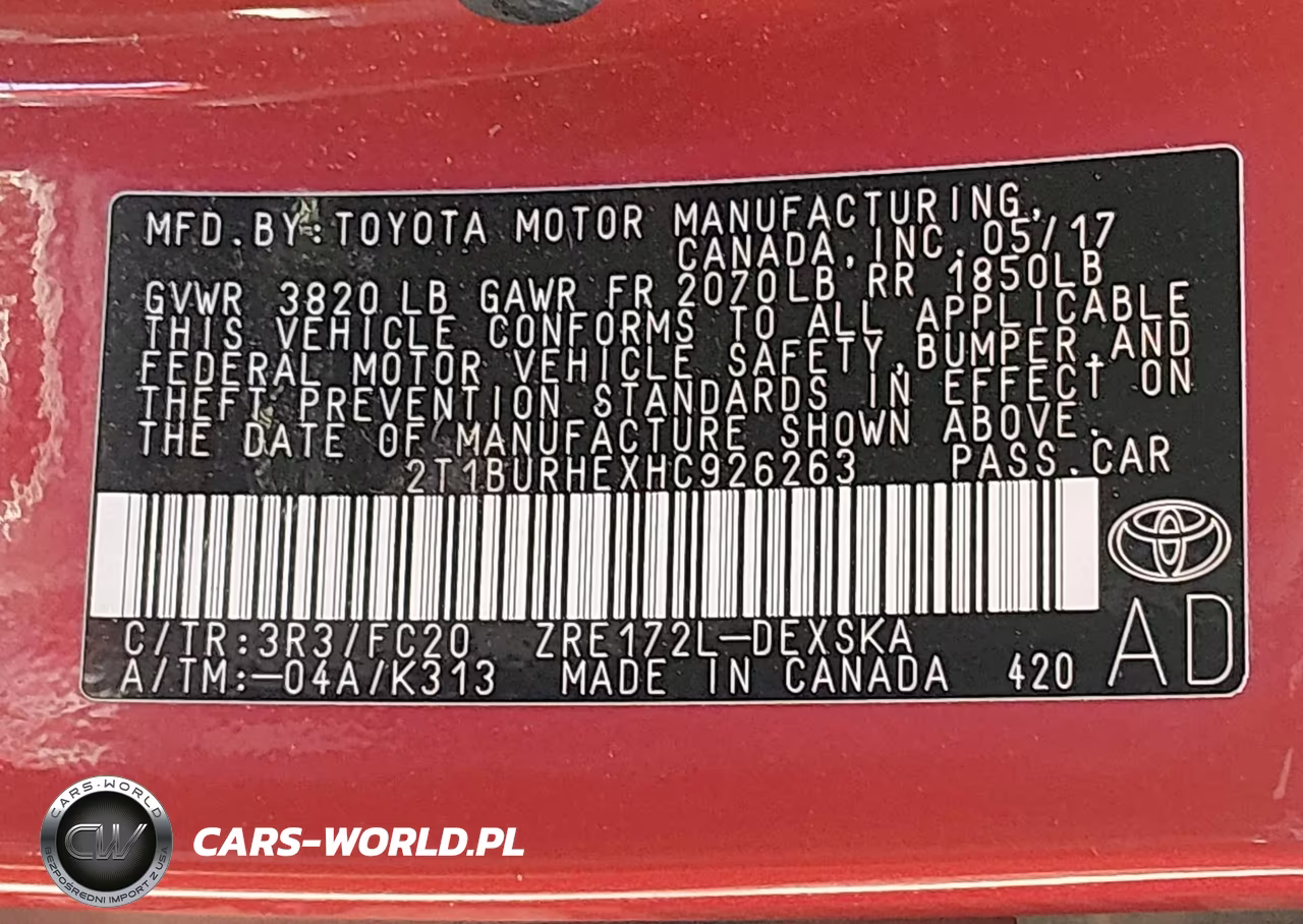 2017 Toyota Corolla Se VIN:2T1BURHEXHC926263 - 9