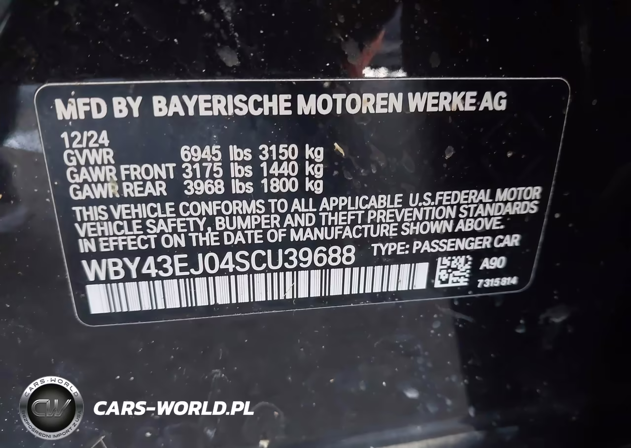 2025 BMW I7 Edrive50 VIN:WBY43EJ04SCU39688 - 9