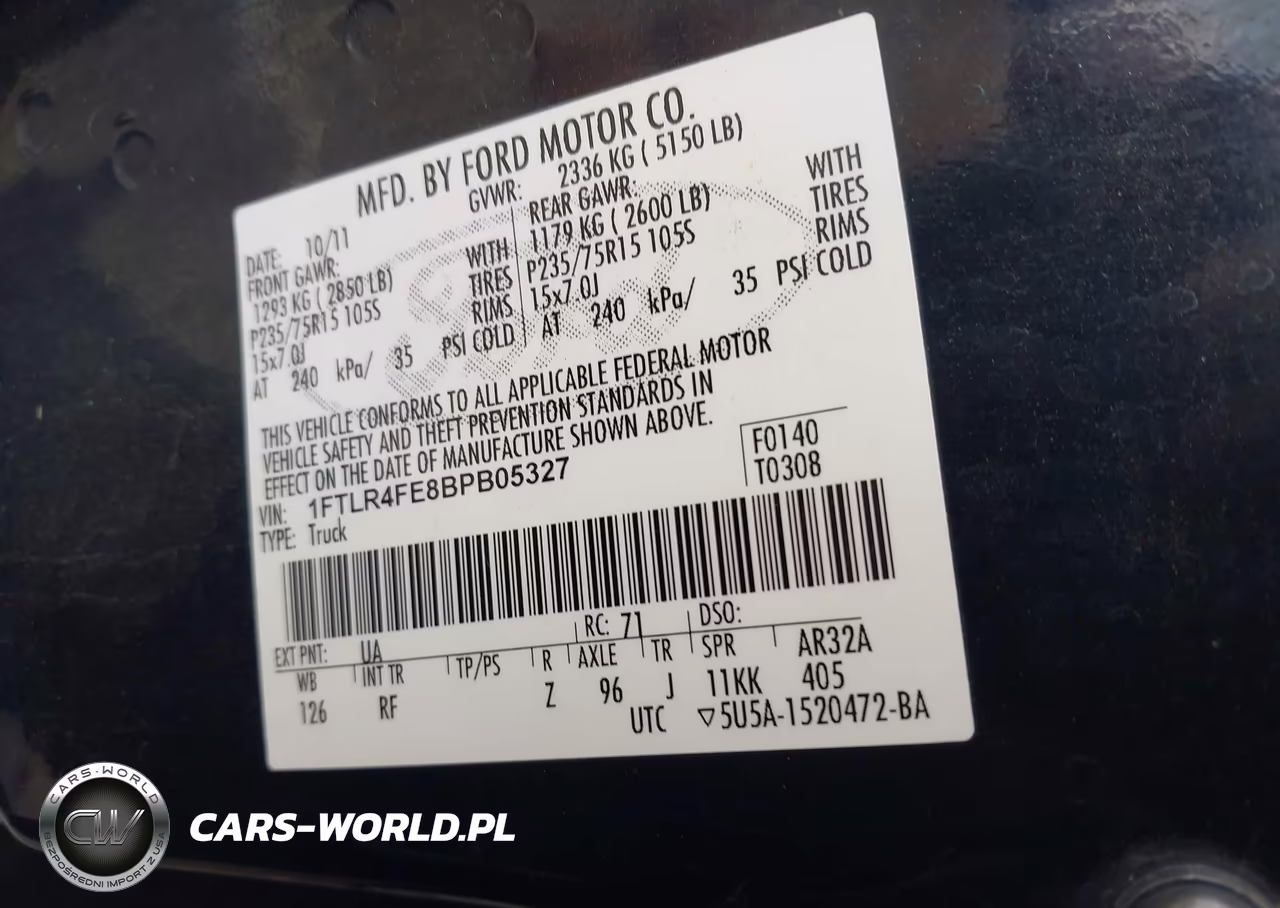 2011 Ford Ranger Xlt VIN:1FTLR4FE8BPB05327 - 9