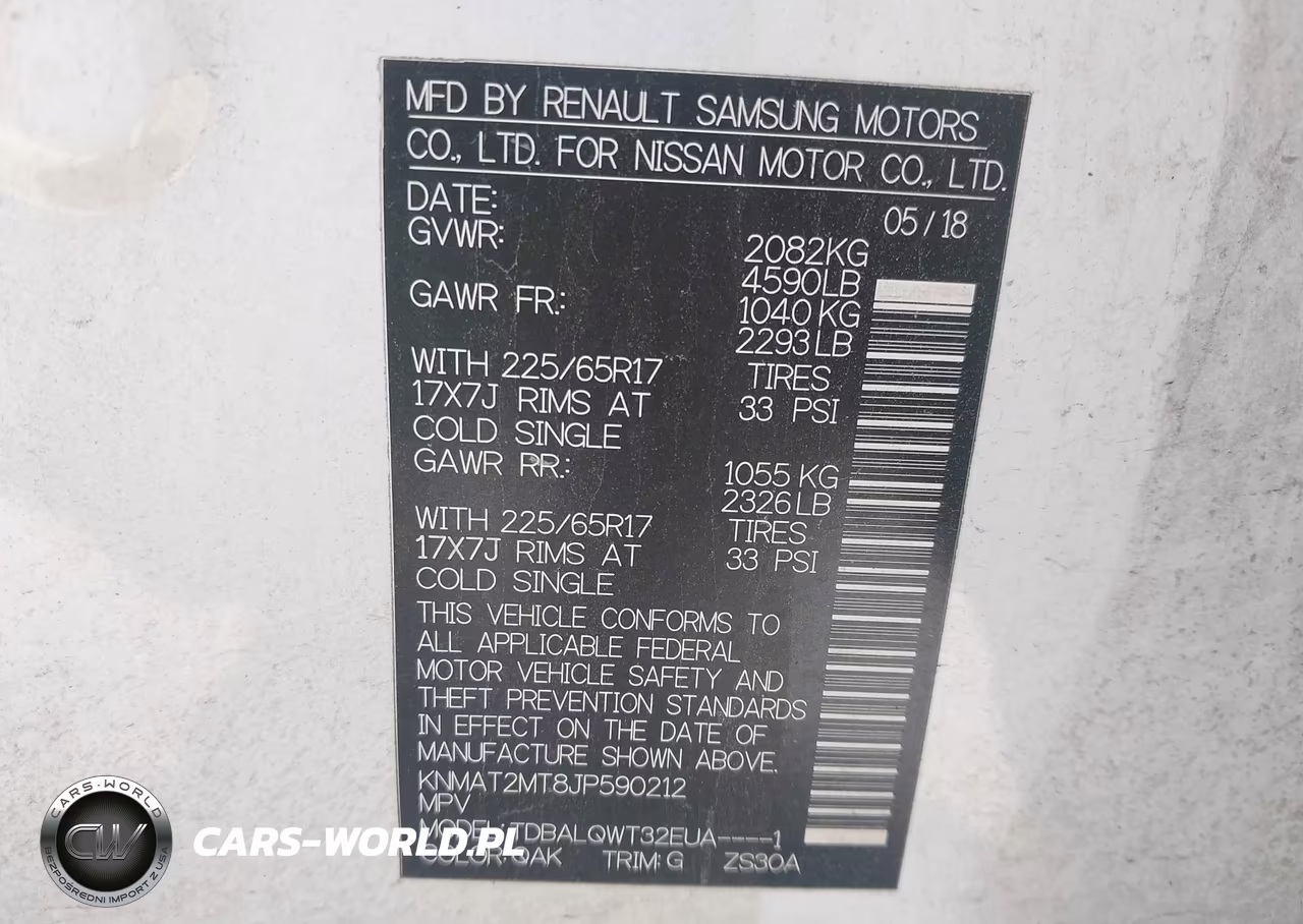 2018 Nissan Rogue Sv VIN:KNMAT2MT8JP590212 - 9