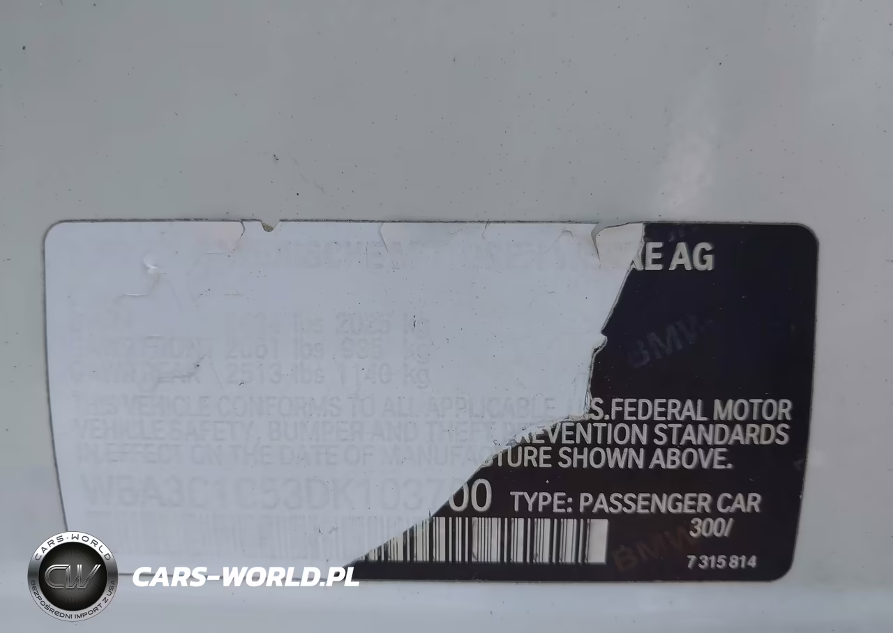 2013 BMW 328I VIN:WBA3C1C53DK103700 - 9
