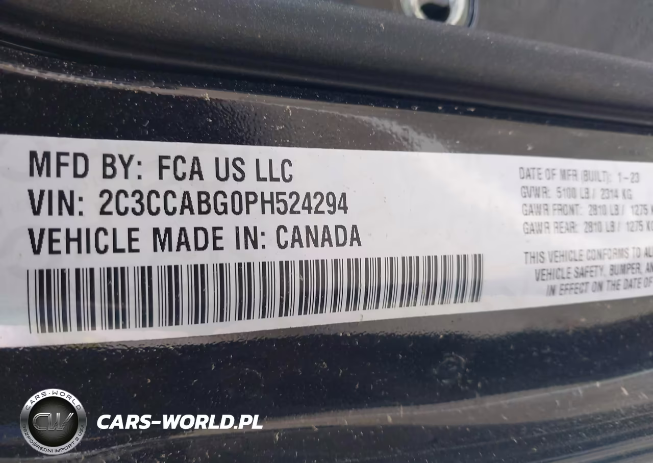 2023 Chrysler 300 300S VIN:2C3CCABG0PH524294 - 9