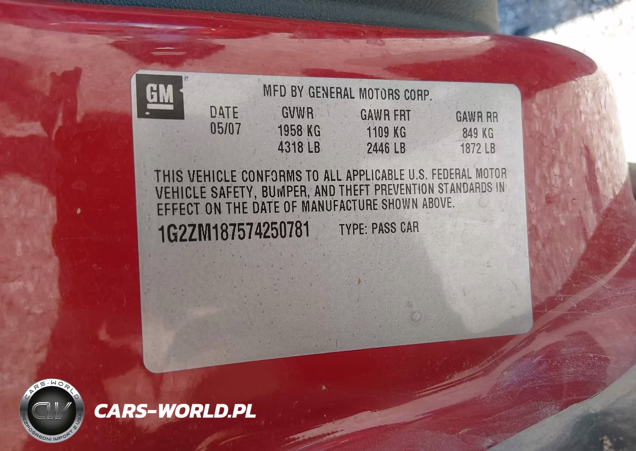 2007 Pontiac G6 Gtp VIN:1G2ZM187574250781 - 9