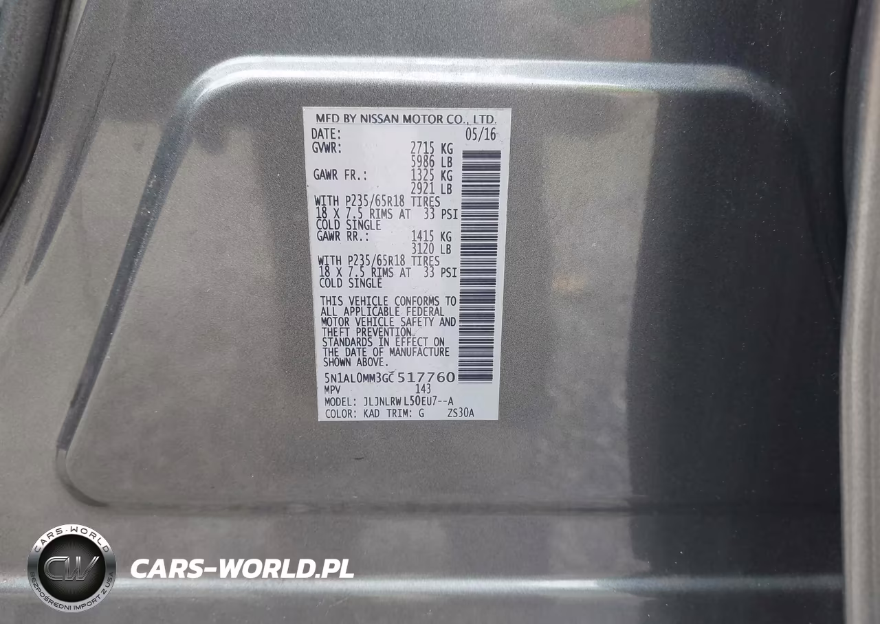 2016 Infiniti Qx60 VIN:5N1AL0MM3GC517760 - 9