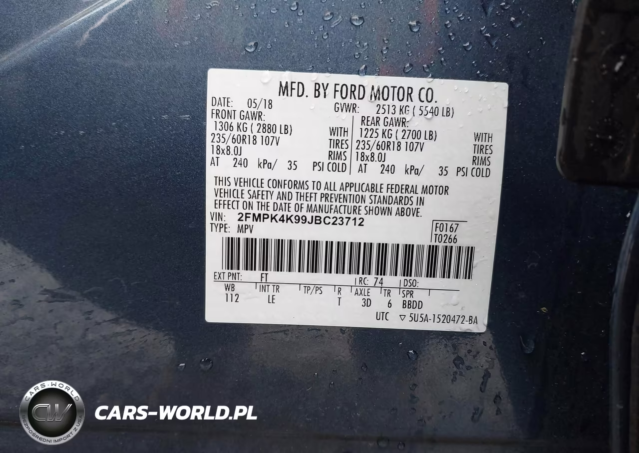 2018 Ford Edge Titanium VIN:2FMPK4K99JBC23712 - 9