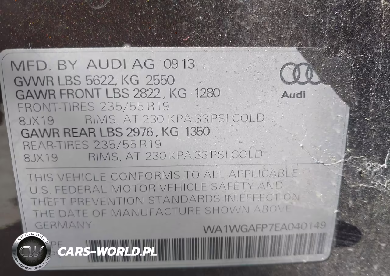 2014 Audi Q5 3.0T Premium Plus VIN:WA1WGAFP7EA040149 - 9