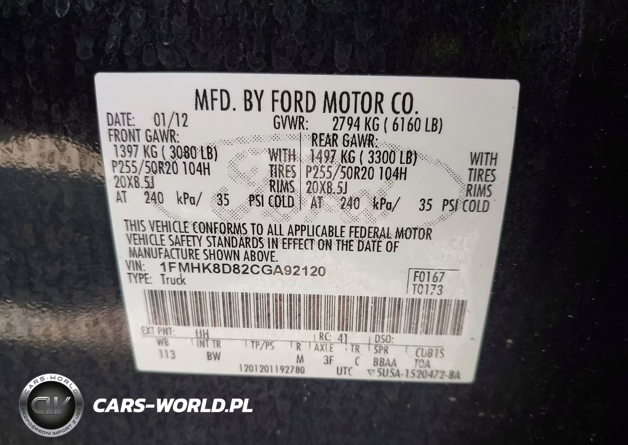 2012 Ford Explorer Xlt VIN:1FMHK8D82CGA92120 - 9
