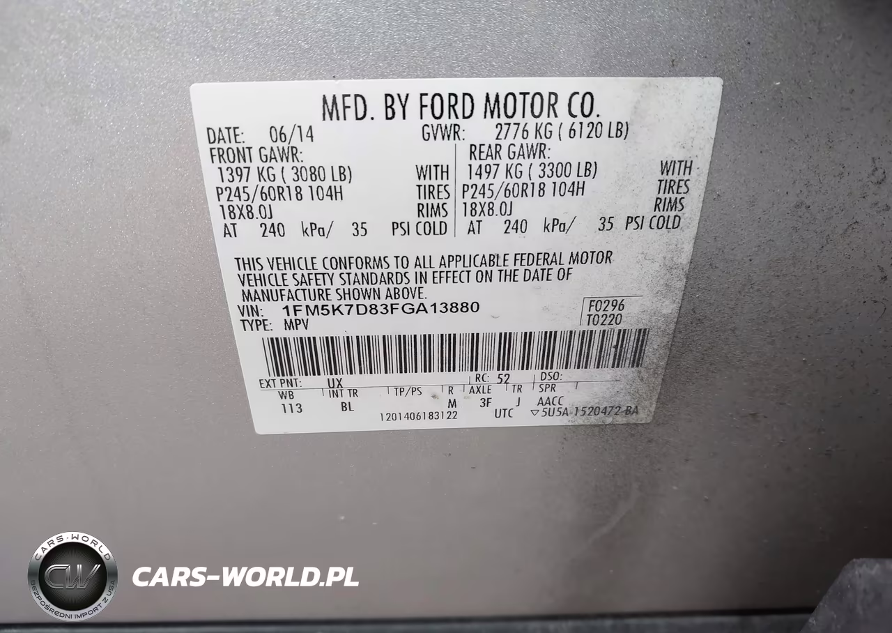 2015 Ford Explorer Xlt VIN:1FM5K7D83FGA13880 - 9