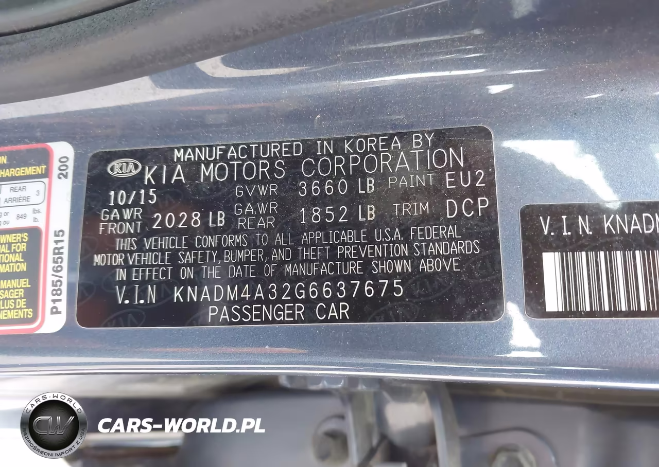 2016 Kia Rio Lx VIN:KNADM4A32G6637675 - 9