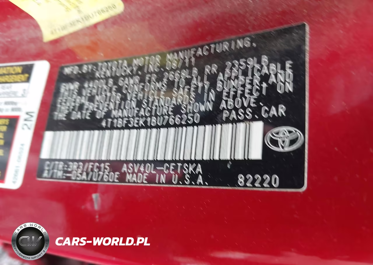 2011 Toyota Camry Se VIN:4T1BF3EK1BU766250 - 9