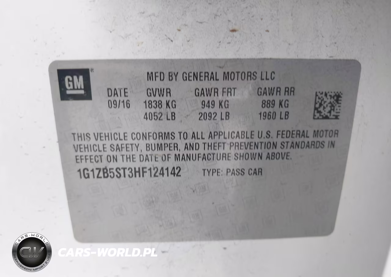 2017 Chevrolet Malibu Ls VIN:1G1ZB5ST3HF124142 - 9