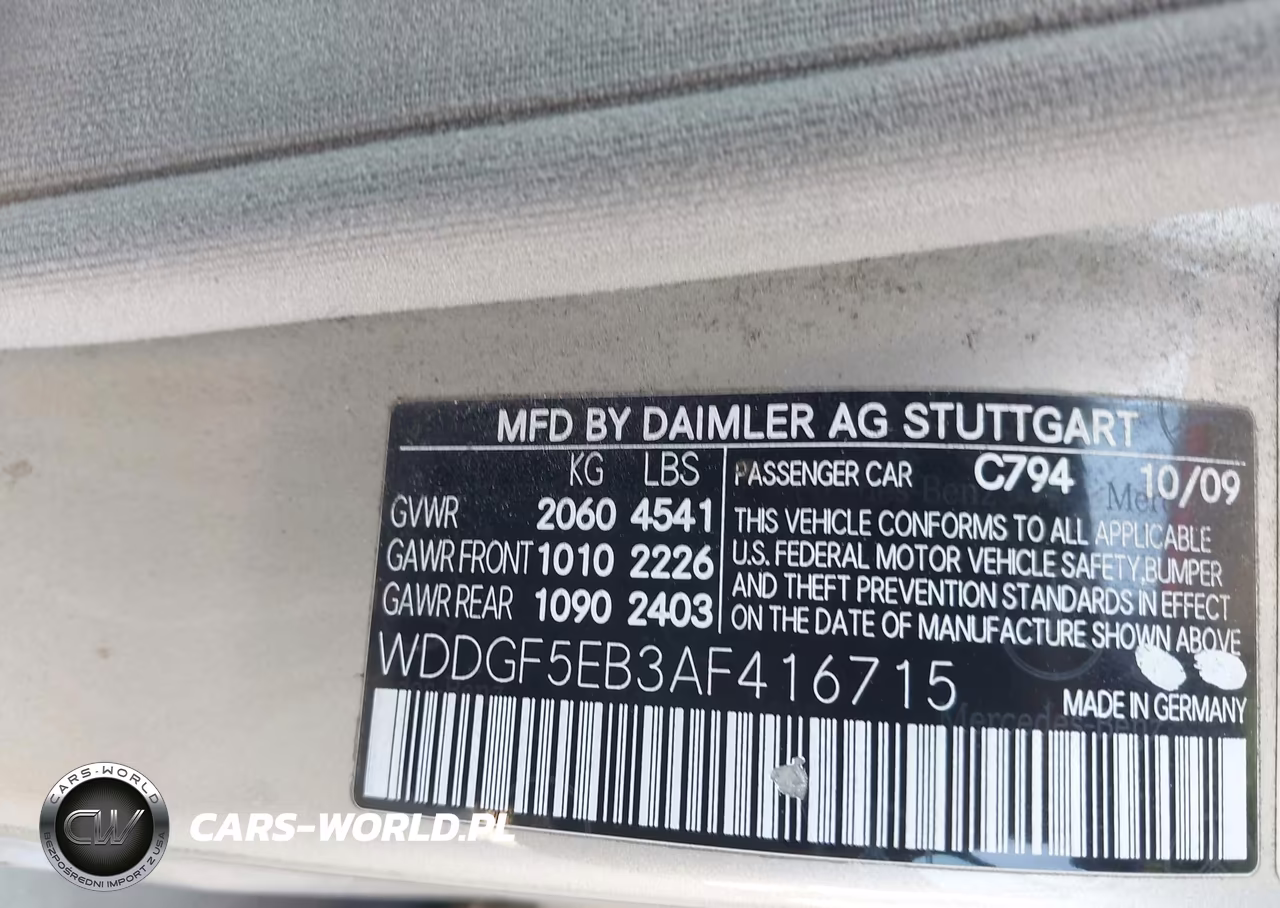 2010 Mercedes-Benz C 300 Luxury VIN:WDDGF5EB3AF416715 - 9