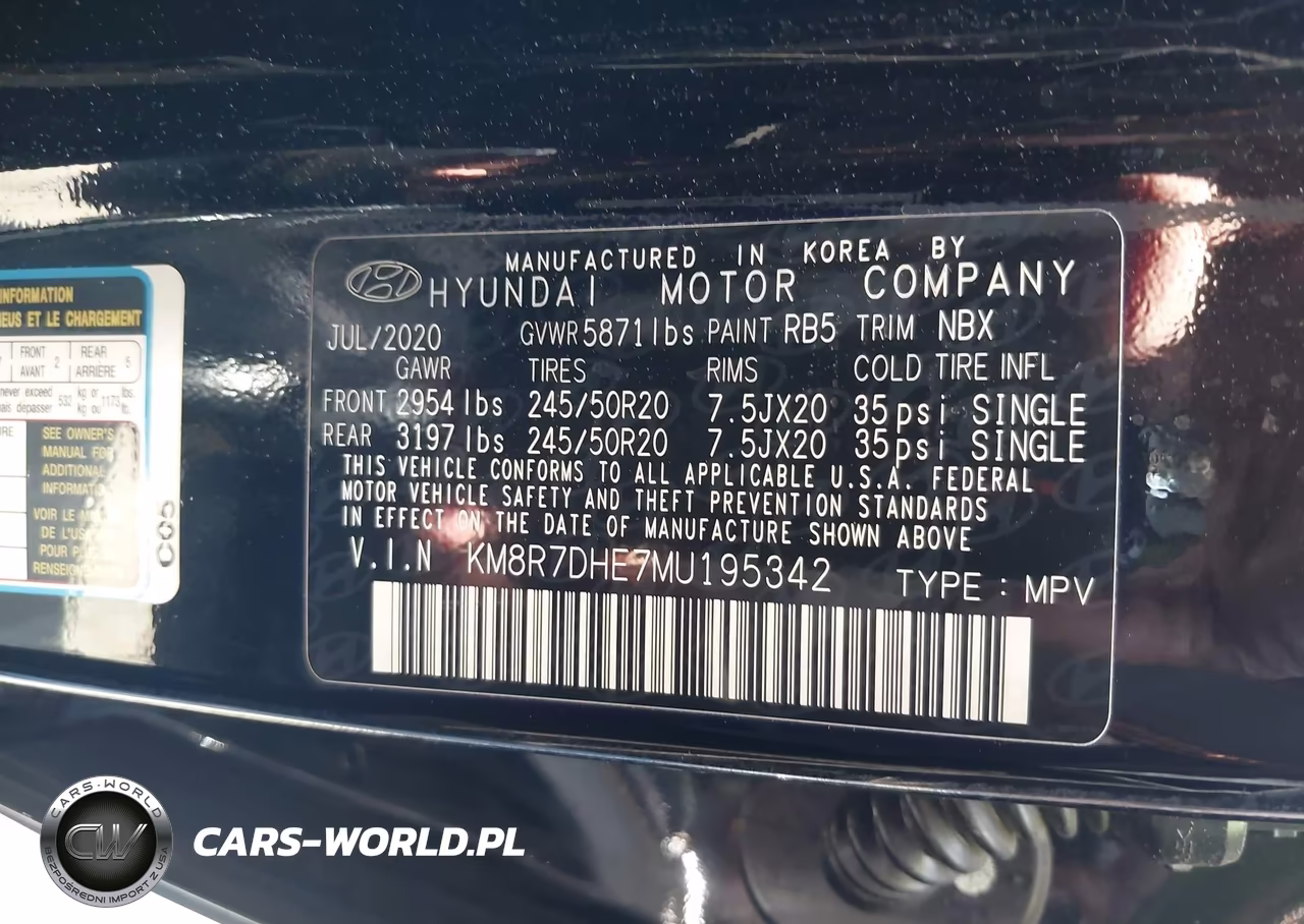2021 Hyundai Palisade Calligraphy VIN:KM8R7DHE7MU195342 - 9